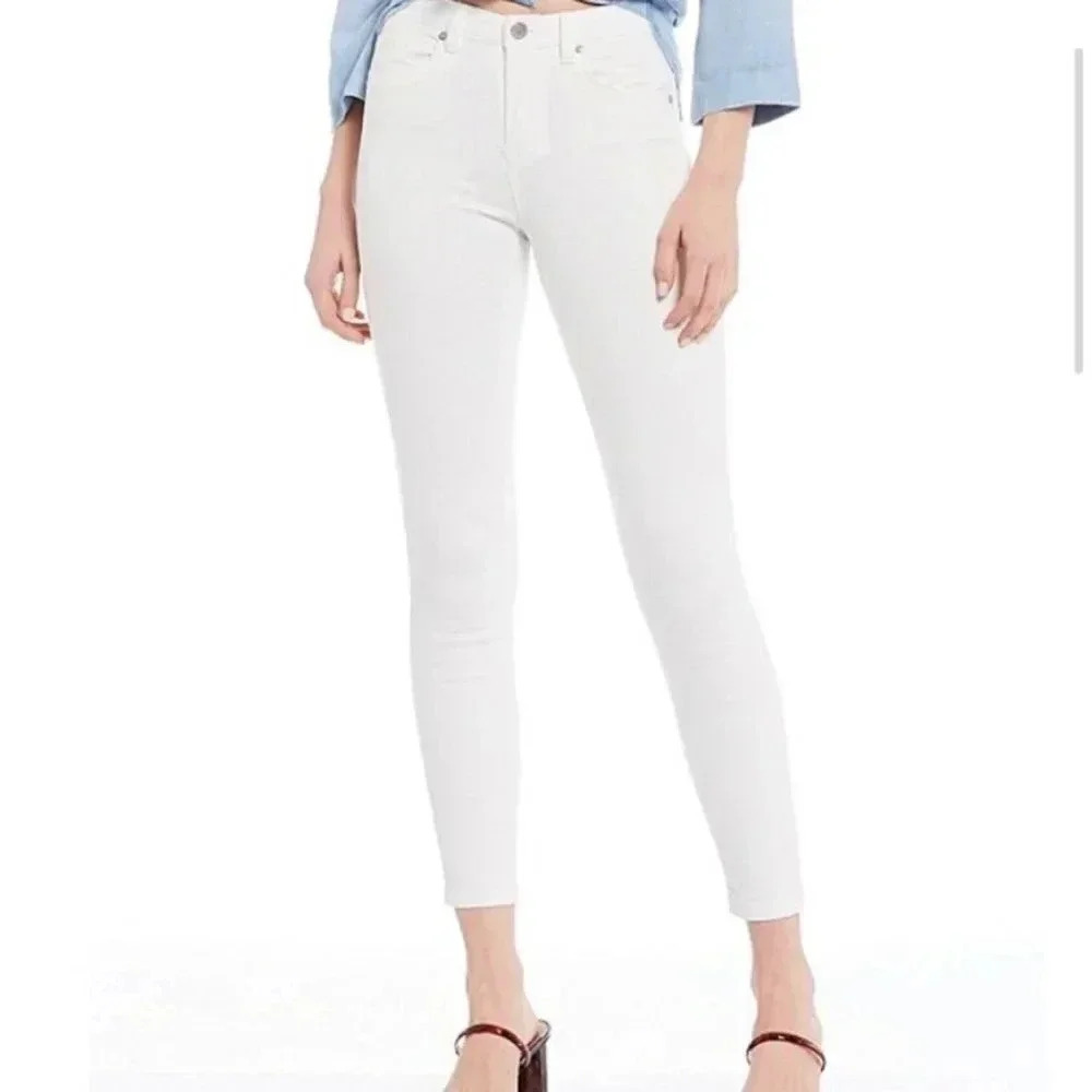 Chelsea & Violet White Denim Ankle Skinny Jeans